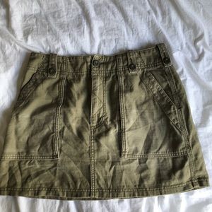 Free people army style mini skirt